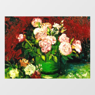 Van Gogh Peonies and Roses Window Cling