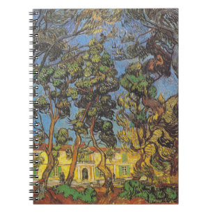 Van Gogh Pine Trees - Classic Garden Art Notebook