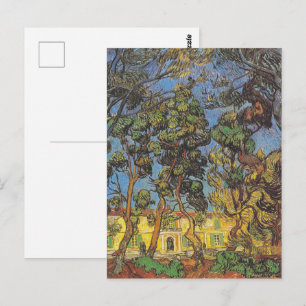 Van Gogh Pine Trees - Classic Garden Art Postcard