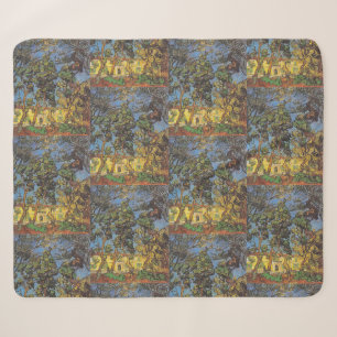 Van Gogh Pine Trees - Classic Garden Art Sherpa Blanket