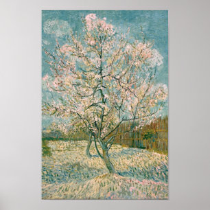 Van Gogh Pink Peach Tree in Blossom (F404) Poster