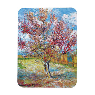 Van Gogh - Pink Peach Trees Magnet