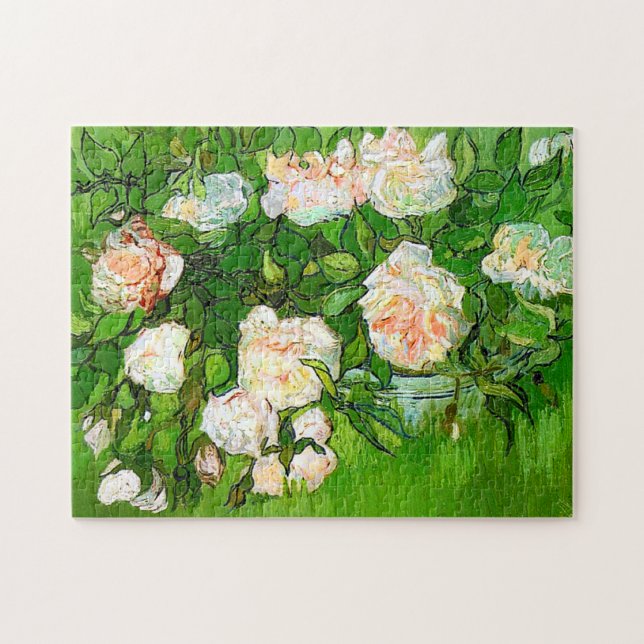 Van Gogh Pink Roses Puzzle (Horizontal)