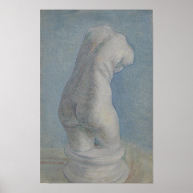 Van Gogh Plaster Torso - Blue Classical Art Poster (Front)