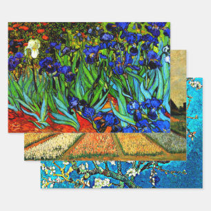 Van Gogh popular paintings, set of three Wrapping Paper Sheet