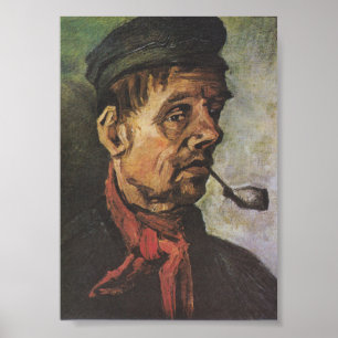 Van Gogh Portrait Of A Man With A Clay Pipe Print