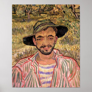 Van Gogh - Portrait of a Young Peasant Poster