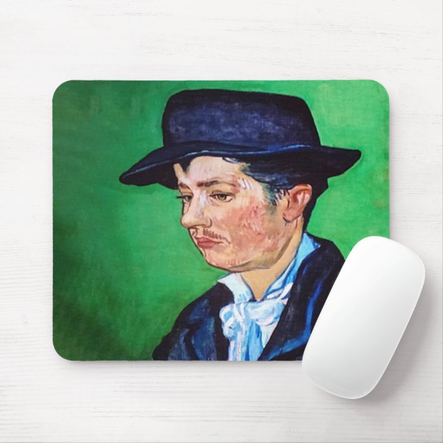 Van Gogh Portrait of Armand Roulin Mouse Mat (With Mouse)
