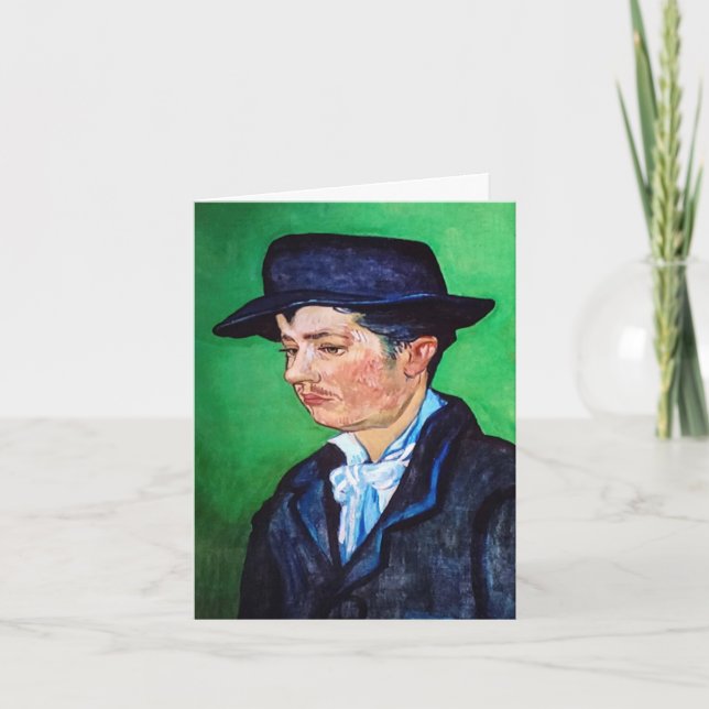 Van Gogh Portrait of Armand Roulin Note Card (Front)