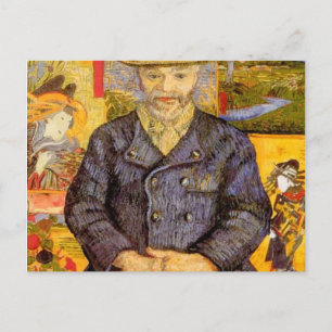 van gogh - portrait of pere tanguy 1887-8 postcard