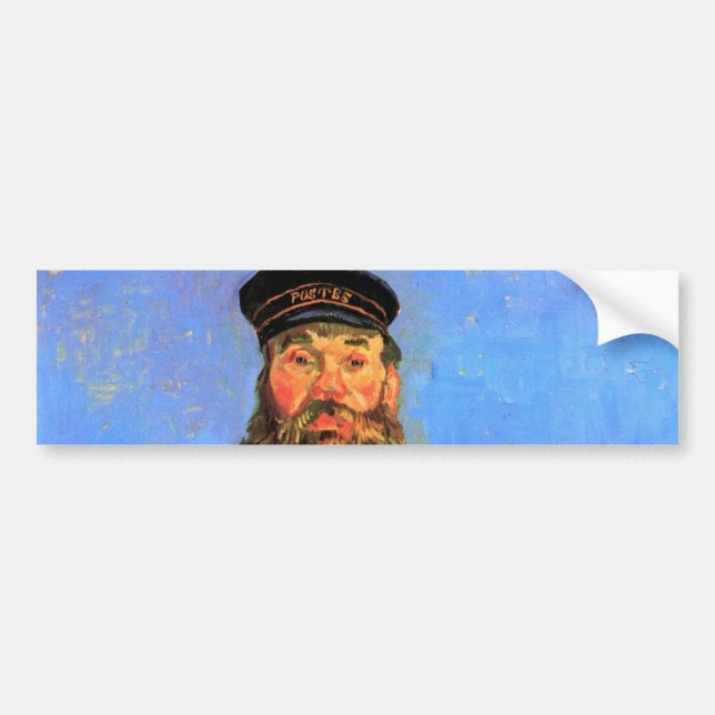 Van Gogh, Portrait of the Postman Joseph Roulin Bumper Sticker (Front)