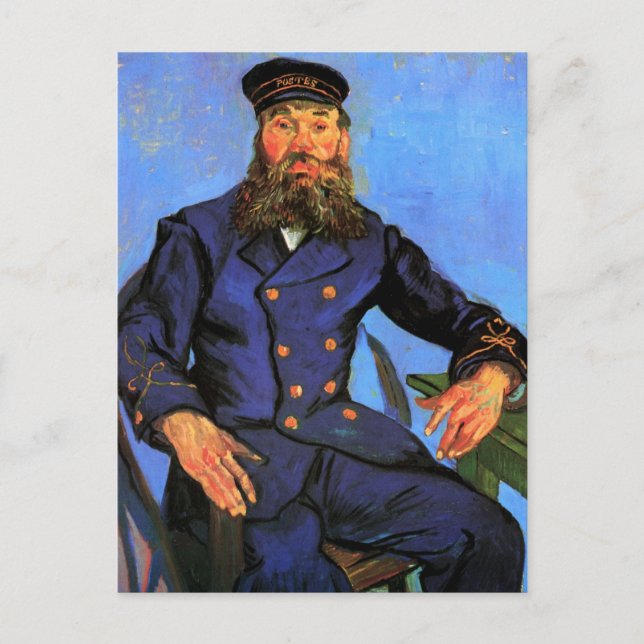 Van Gogh, Portrait of the Postman Joseph Roulin Postcard (Front)