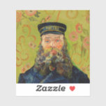 Van Gogh Postman. Portrait impressionism art<br><div class="desc">Van Gogh "The Postman (Joseph Roulin)" sticker. Impressionism art.</div>