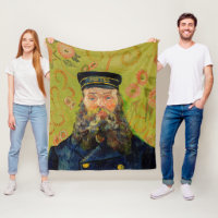 Van Gogh Postman. Portrait impressionism art