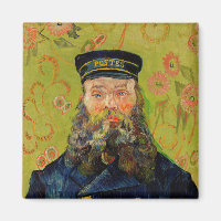 Van Gogh Postman. Portrait impressionism art