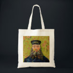 Van Gogh Postman. Portrait impressionism art Tote Bag<br><div class="desc">Van Gogh "The Postman (Joseph Roulin)" tote bag. Portrait impressionism art.</div>