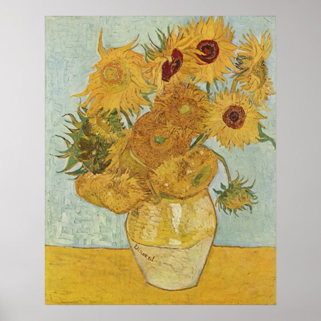 Van Gogh Prints: Van Gogh Sunflowers Poster (Front)