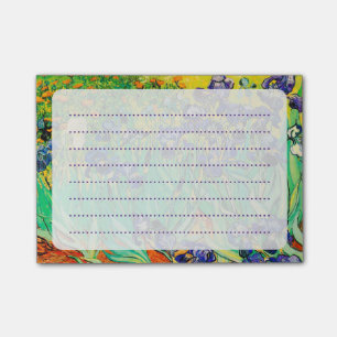 van gogh purple iris/st. remy post-it notes