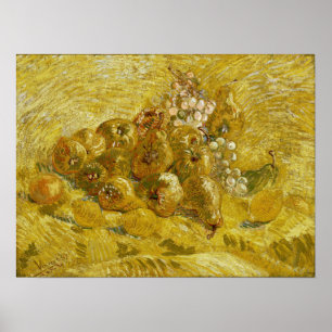 Van Gogh - Quinces, Lemons, Pears And Grapes Poster