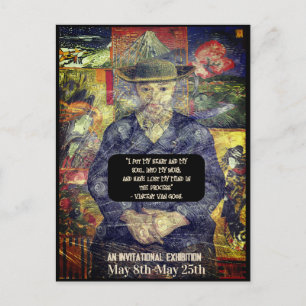 Van Gogh Quotes Art Exhibition Postcard