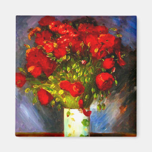 Van Gogh Red Poppies Magnet