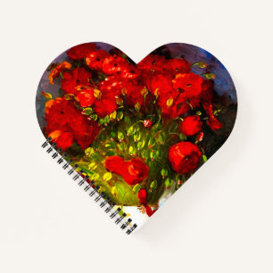 Van Gogh Red Poppies Notebook