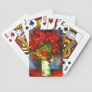 Van Gogh Red Poppies Playing Cards