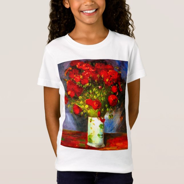 Van Gogh Red Poppies T-Shirt (Front)