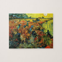 Van Gogh Red Vineyards at Arles Puzzle