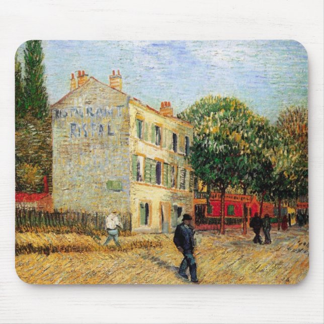 Van Gogh Rispal Restaurant at Asnieres Mouse Mat (Front)