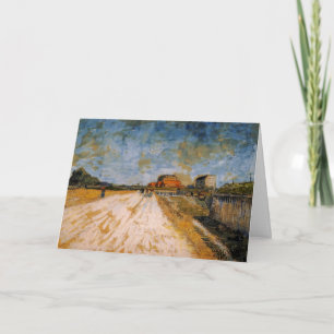 Van Gogh Road Running Beside the Paris Ramparts Card
