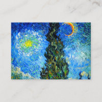 Van Gogh Road with Cypress and Star