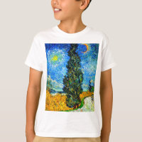 Van Gogh Road with Cypress and Star