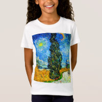 Van Gogh Road with Cypress and Star