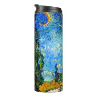 Van Gogh Road with Cypress and Star