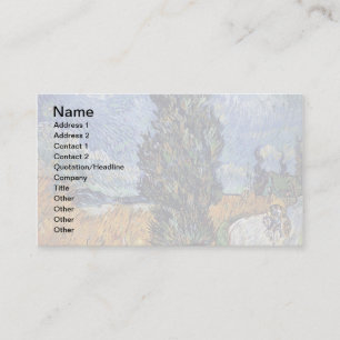 Van Gogh - Road With Cypresses Business Card