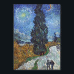 Van Gogh Road With Cypresses Impressionism<br><div class="desc">Vincent Van Gogh Road With Cypresses "Road With Cypresses" by Vincent Van Gogh is a wonderful impressionistic painting by one of the master artists of all time. The road is swirling with colour and emotion, as the green cypress trees wave to the swirling blue Sky with what looks like a...</div>