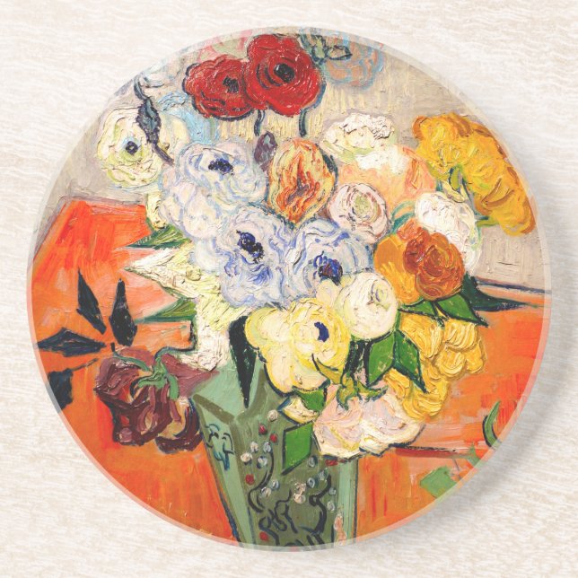 Van Gogh Roses and Anemones Coaster (Front)
