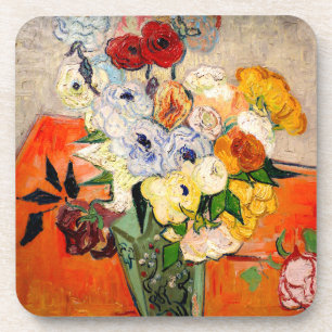Van Gogh Roses and Anemones Coaster