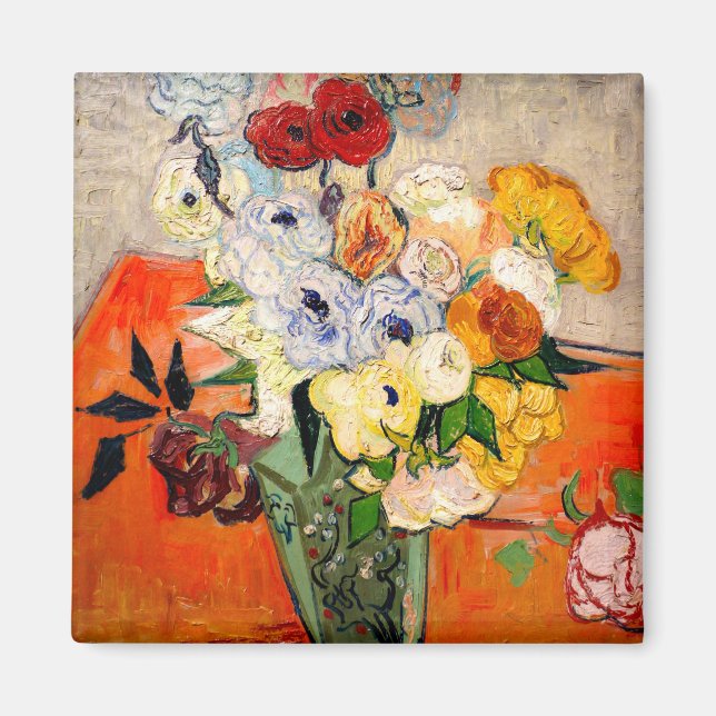 Van Gogh Roses and Anemones Magnet (Front)