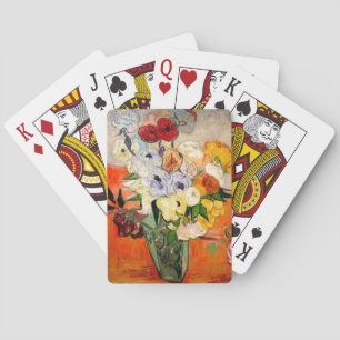 Van Gogh Roses and Anemones Playing Cards