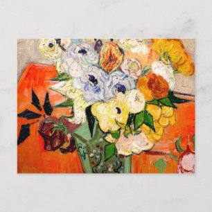 Van Gogh Roses and Anemones Postcard