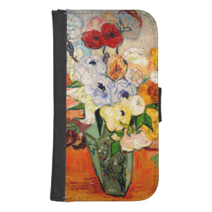 Van Gogh Roses and Anemones Samsung S4 Wallet Case