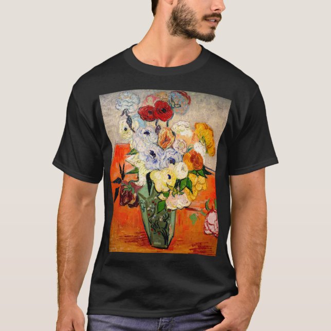 Van Gogh Roses and Anemones T-Shirt (Front)