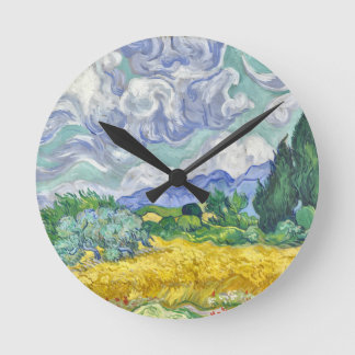Van gogh round clock