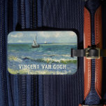 Van Gogh Seascape at Saintes Maries de la Mer Luggage Tag<br><div class="desc">Seascape at Saintes Maries de la Mer by Vincent van Gogh is a vintage fine art post impressionism nautical painting featuring sailboats on the ocean with gentle waves. About the artist: Vincent Willem van Gogh was a Post-Impressionist painter whose work was most noteable for its rough beauty, emotional honesty, and...</div>