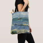 Van Gogh Seascape at Saintes Maries de la Mer Tote Bag<br><div class="desc">Beautiful all-over-print tote bags! Available in two styles and two sizes! Seascape at Saintes Maries de la Mer by Vincent van Gogh is a vintage fine art post impressionism nautical painting featuring sailboats on the ocean with gentle waves. About the artist: Vincent Willem van Gogh was a Post-Impressionist painter whose...</div>