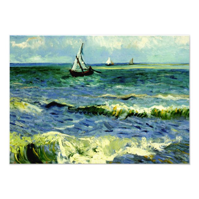 Van Gogh - Seascape at Saintes-Maries Photo Print (Front)