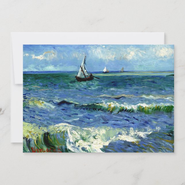 Van Gogh - Seascape Card (Front)