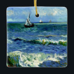 Van Gogh - Seascape Ceramic Ornament<br><div class="desc">Vincent van Gogh's famous painting,  Seascape near Les Saintes-Maries de la Mer.</div>